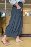 Made in Italy Jo Jo Quirky Hopsack Crop Pant Charcoal